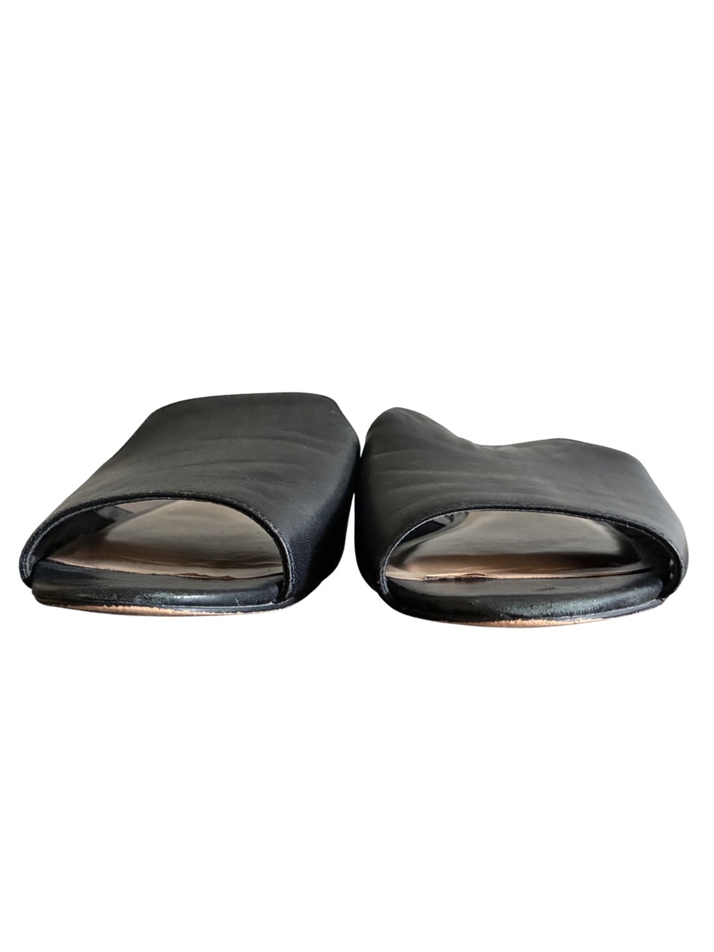 Steven by Steve Madden Sensai Leather
Slide Sandals Black Peep Toe Mule Size 9 - Picture 8 of 10